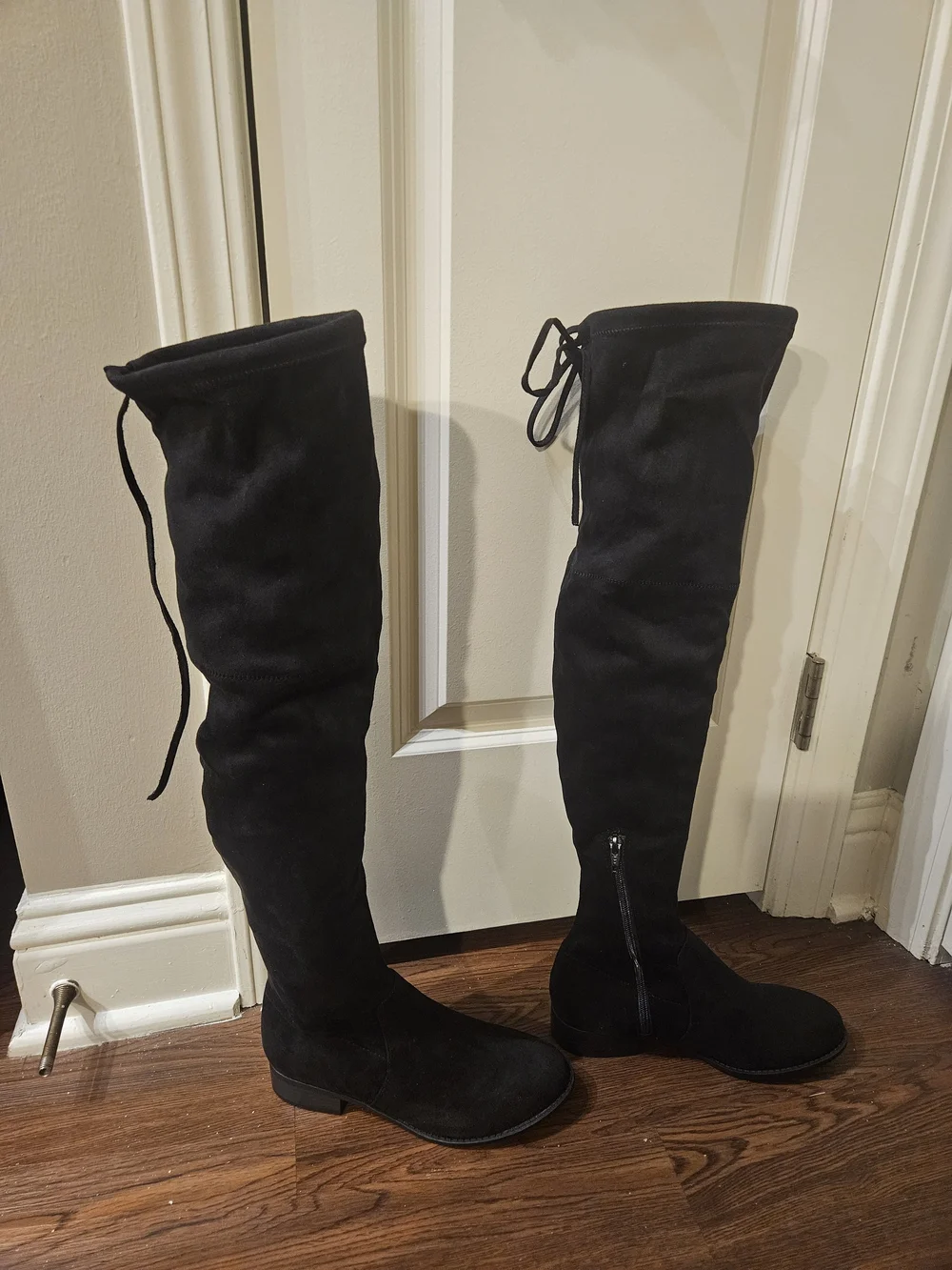 a new day Sidney Black Over-The-Knee Suede Boots Size 6.5 New In Box